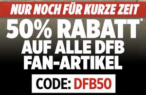 50% Rabatt auf DFB-Artikel (auch bereits reduzierte Produkte)