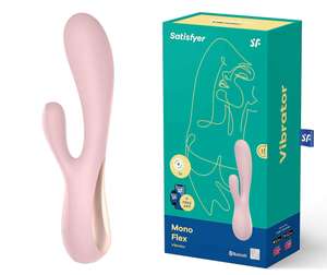 [Prime] Satisfyer Mono Flex, Silikon Vibrator für Sie mit App, G-Punkt und Klitoris-Stimulator, 20,5cm