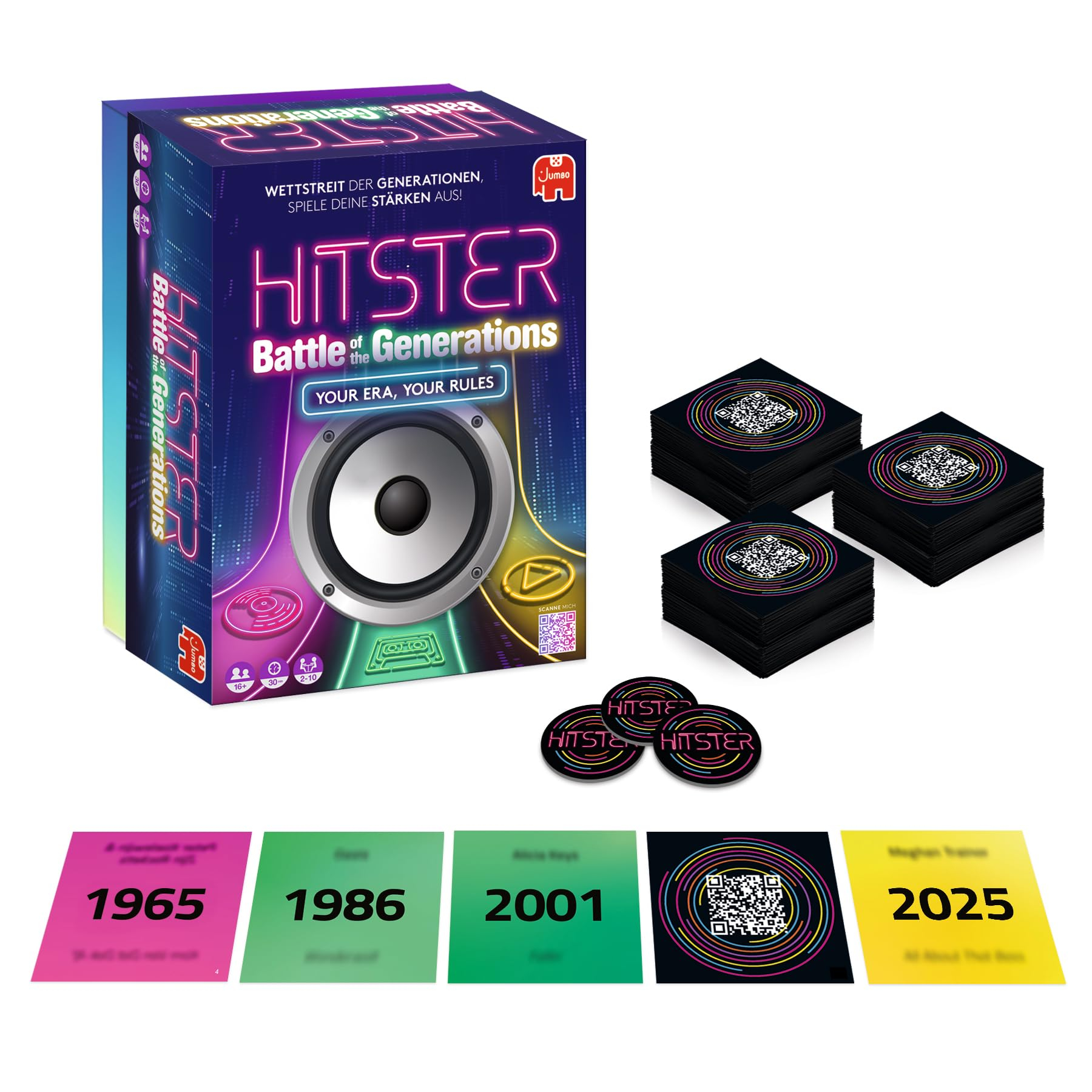 [Prime] Hitster Battle of the Generations - Musik Party Brettspiel