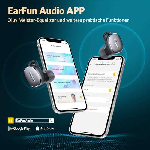 aptX EarFun Snapdragon Ear Bluetooth Hi-Res Pro EU) mydealz Kopfhörer Sound, Geräuschunterdrückung, EarFun | mit In Adaptive 3 Free Audio, (Händler: