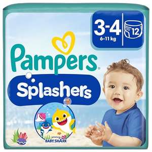 Pampers Splashers Einweg-Schwimmhosen, Größe 3/4 (6-11 kg), 8 x 12 Stück (96 Windeln) (Prime)