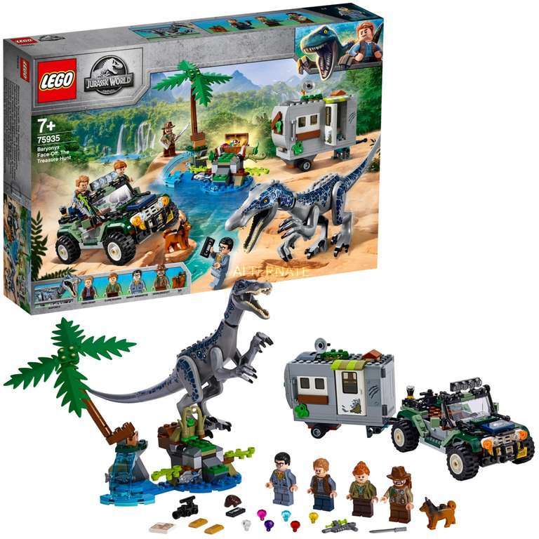LEGO 75935 Jurassic World Baryonyxs Kräftemessen auch 75940 für 62,89€