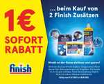 1€ Rabatt für den Kauf von 2 Finish Zusätzen bis 30.09.2023