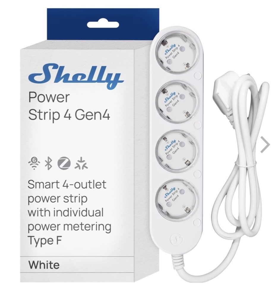 [Hornbach TPG] Shelly Powerstrip 4 Gen4 Smart Home Steckdose TPG Notebooksbilliger nur 44,99€