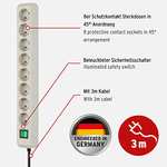 Brennenstuhl Eco-Line Steckdosenleiste mit Schalter, 8-fach, 3m (Prime)