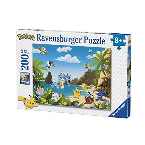 Ravensburger Kinderpuzzle - 12840 Schnapp sie dir alle! - Pokémon-Puzzle für Kinder ab 8 Jahren, mit 200 Teilen im XXL-Format (Amazon Prime)