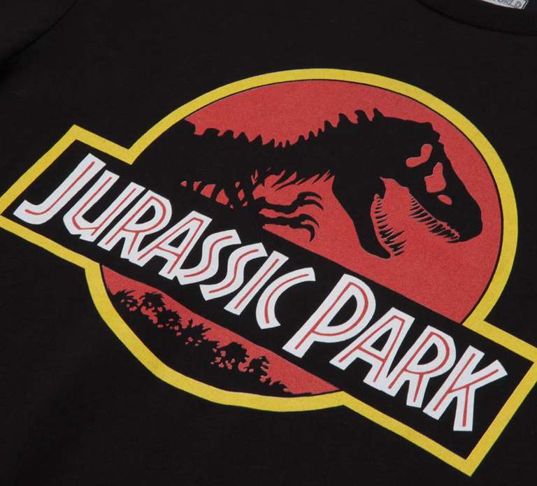 Jurassic Park Logo Herren T-Shirt in schwarz | Gr. XS - 2XL