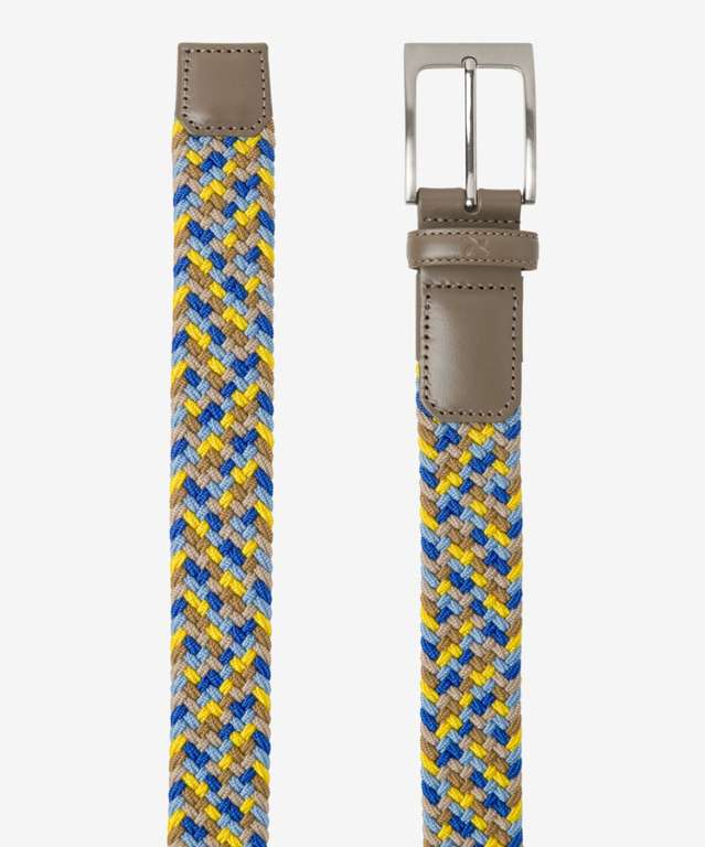 BRAX Herren Braided Belt Gürtel, verschiedene Farben, von 80 bis 120 cm (Prime/BRAX)