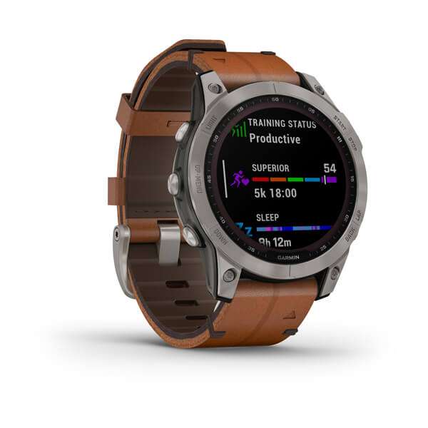 Garmin FENIX 7 SAPPHIRE SOLAR TITAN 010-02540-31 Smartwatch Bluetooth GPS Pulsmessung