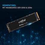 Crucial P5 Plus 1TB PCIe 4.0 3D NAND NVMe M.2 Gaming Solid State Laufwerk, bis zu 6600MB/s - CT1000P5PSSD8