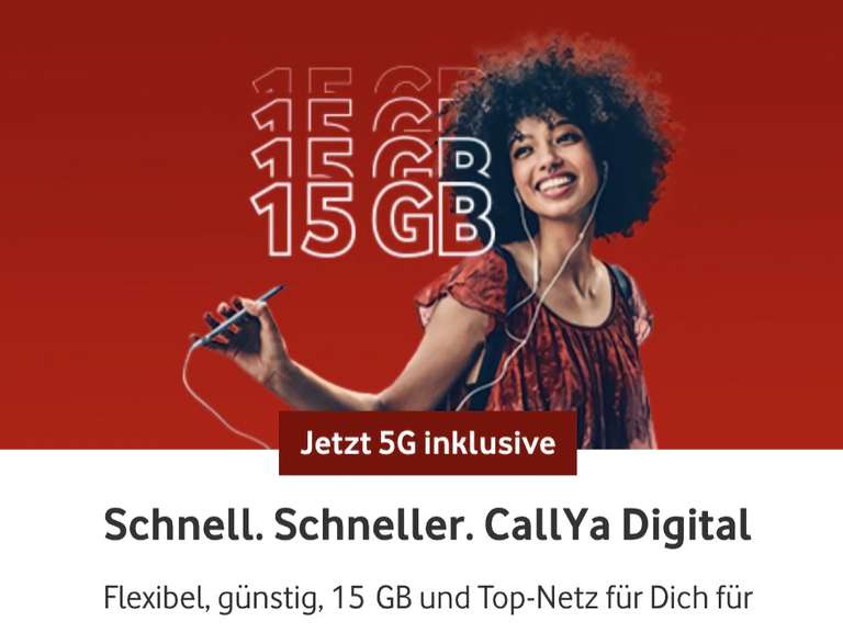 [gmx / web.de // webcents] Vodafone Callya Digital - 15GB - 4 Wochen LZ - 4750 Webcents - 27,50 Gewinn machbar