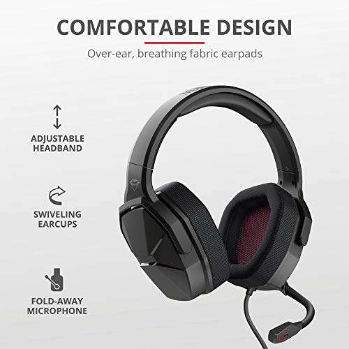 Trust Gaming GXT 4371 Headset Kopfhörer Headset, ohrumschließend, kabelgebunden, 3,5 mm Stecke