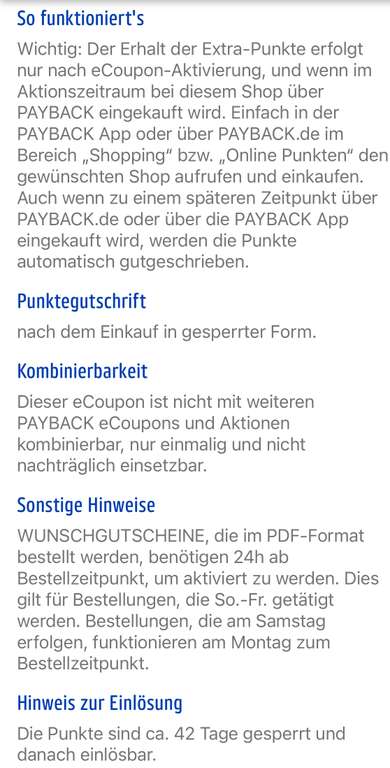 Wunschgutschein Payback 12Fach Punkte (Personalisiert)