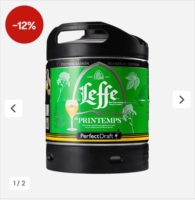 [Perfect Draft / PerfectDraft]-12% auf alle belgische Biere kombinierbar mit 9%/12% Mengenrabatt Beispiel 3* Leffe Ruby/Printemps/Blanche
