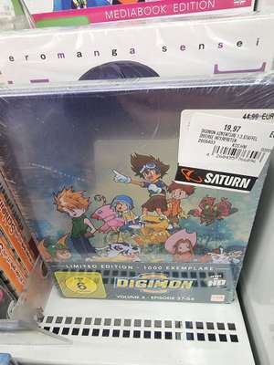 Lokal: Düsseldorf Saturn Animes reduziert u.a. Digimon Adventure - Staffel 1, Volume 3: Episode 37-54 [Blu-ray] für 19,97 €