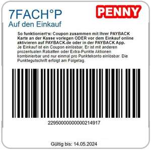 Penny - PAYBACK 7 FACH Punkte bis 14.05.2024