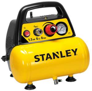 Stanley DN 200/8/6 Kompressor 1100 Watt 1,5PS 180 l/min Ansaugleistung Druckluft (8 Bar, 10,5 kg)