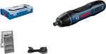 Bosch Professional Akkuschrauber Bosch GO (inkl. Bit-Set, USB-Ladekabel, Ohne Ladekabeladapter, L-Box Mini) Blau, 25-tlg., PRIME