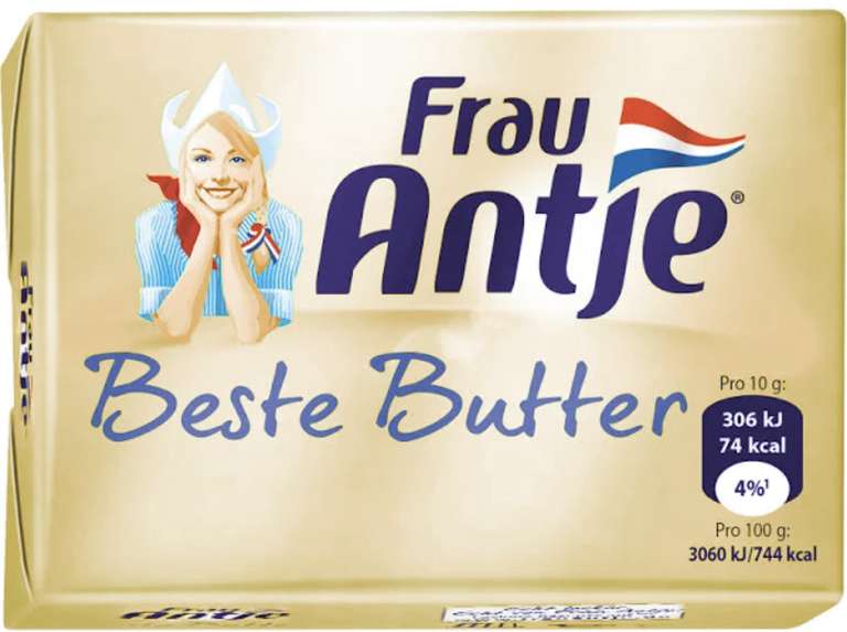 [Globus Rostock] Frau Antje Beste Butter 250g - und andere Märkte wie im Saarland