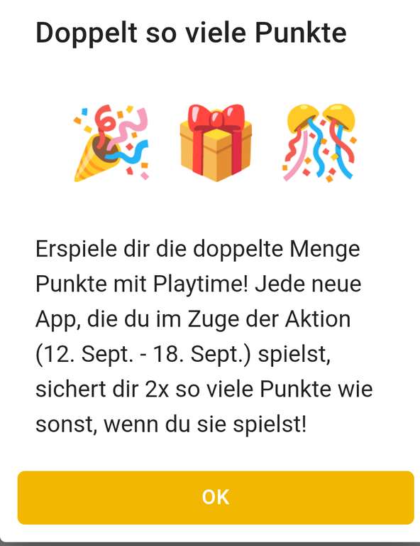 Doppelte Punkte in der Spielewelt (Deutschlandcard App)