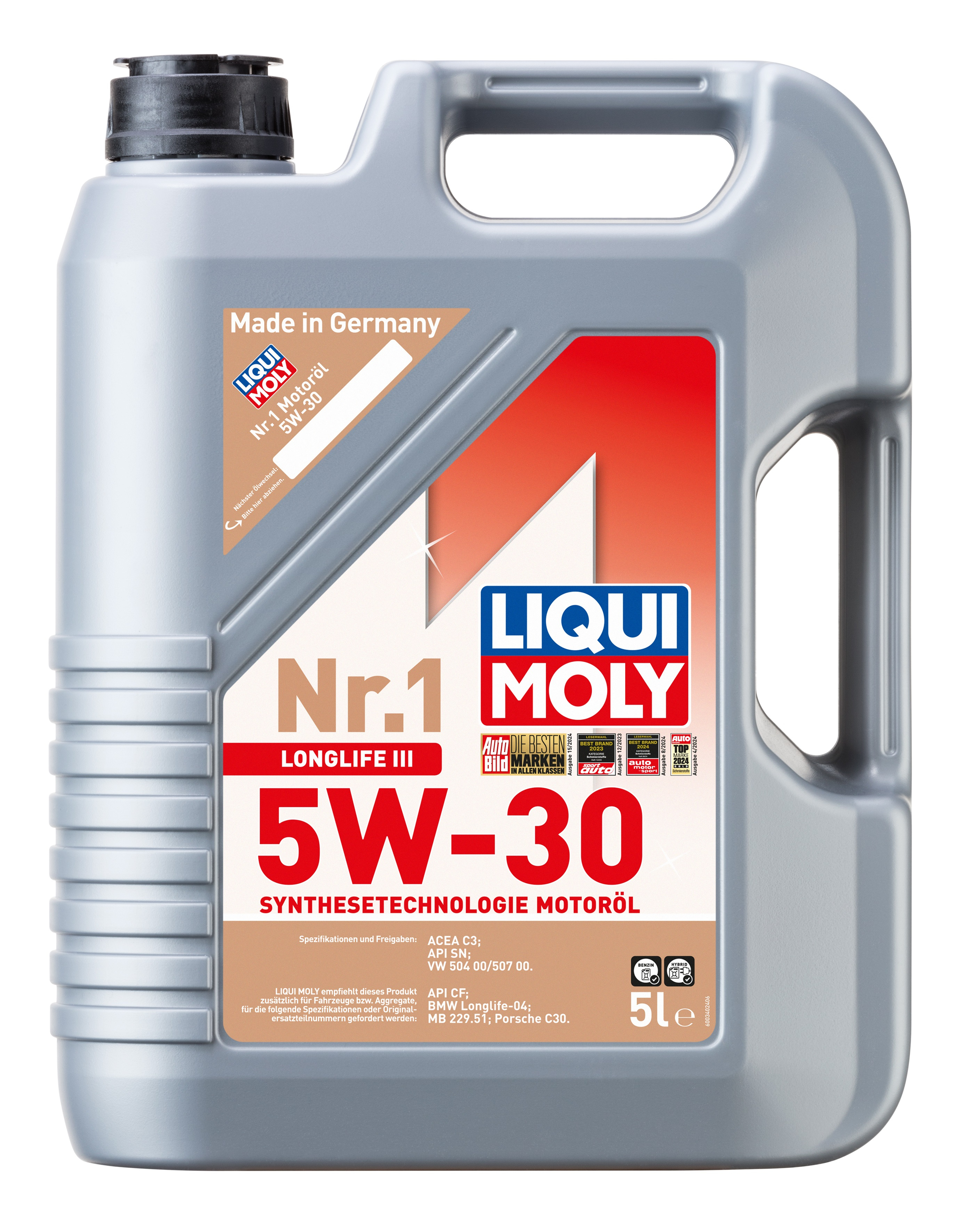 Motoröl Liqui Moly Nr. 1 5W-30 Longlife III - 5L - eff. 29,99 € möglich - Abholung an versch. Standorten