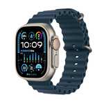 Apple Watch Ultra 2 Titan und Ocean Band Armband in Blau