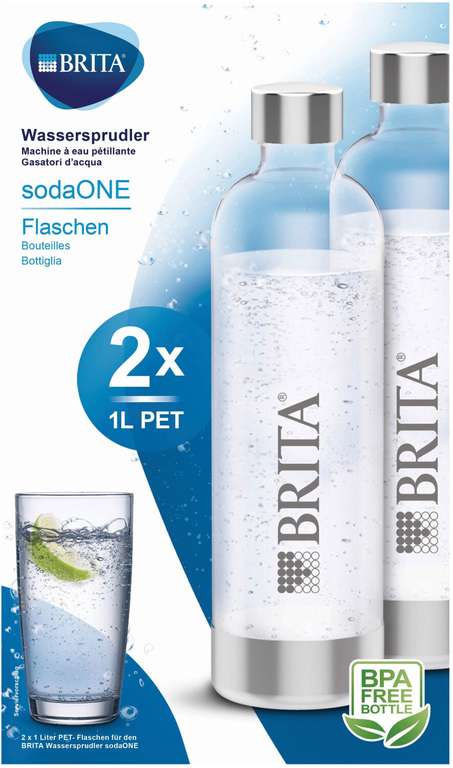 [Neckarsulm] BRITA SodaOne PET-Flaschen 2er-Pack (2 x 1 L) [Kaufland Sonderpostenmarkt]