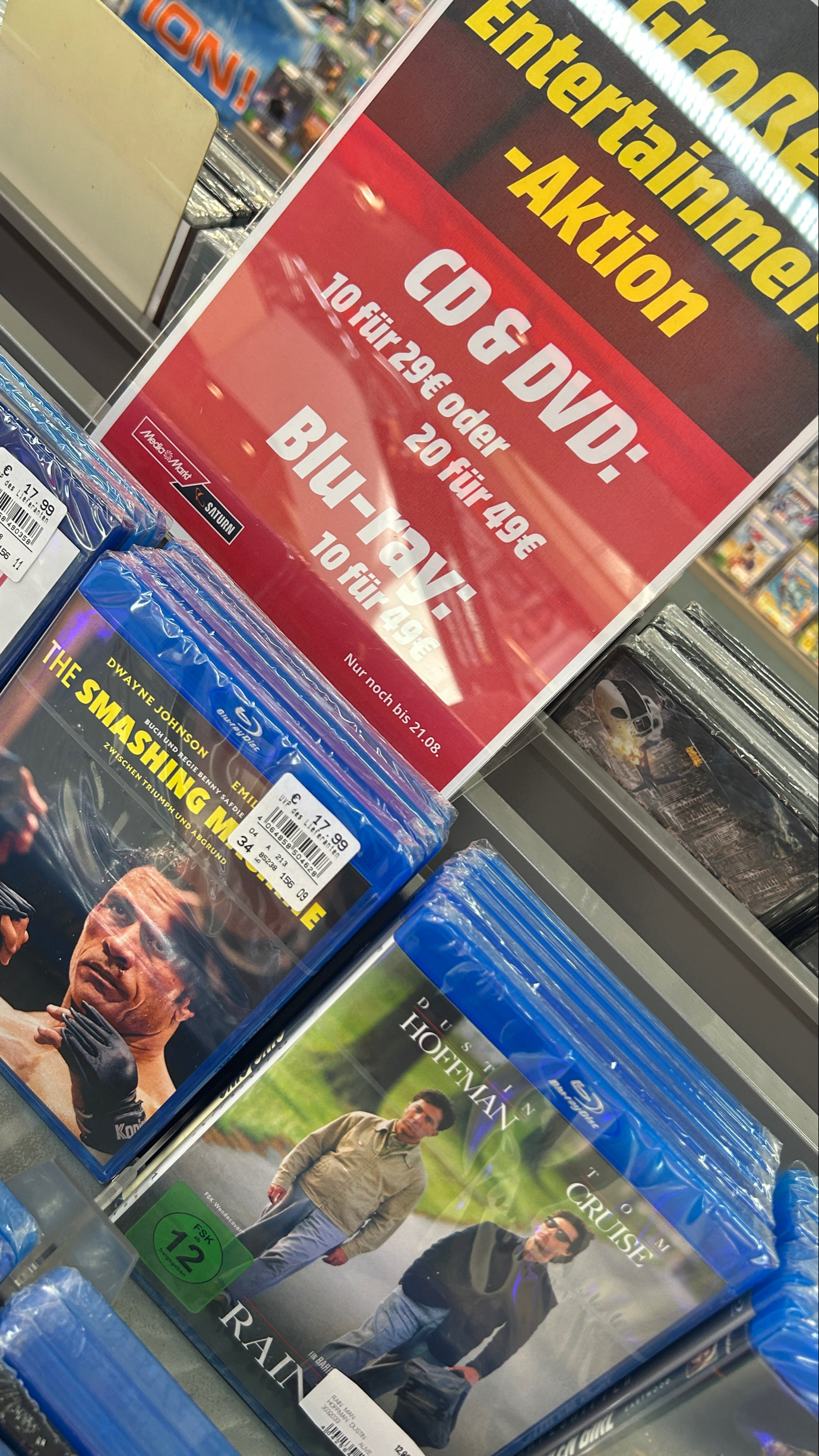 Saturn Dresden AMG BLURAY 10 für 49€/Vinyl ab5€/ 20DVD f. 30€ Filiale schließt Mitte August ˋ26 Multibuy