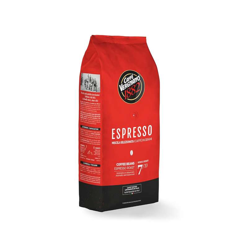 Caffè Vergnano 1882 Kaffeebohnen "Espresso" für 10,19€ oder "Anticabottega" für 10,62€ | 1 Kg [Prime Spar-Abo]