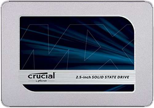 Crucial MX500 2TB 3D NAND SATA 2,5 Zoll Internes SSD, Bis zu 560 MB/s - CT2000MX500SSD1