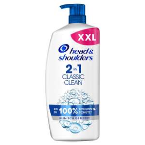 [PRIME/Sparabo] Head & Shoulders 2-in-1 Anti-Schuppen Shampoo und Spülung (900 ml), Damen und Herren Haarpflege Kombi, Anti-Haarverlust