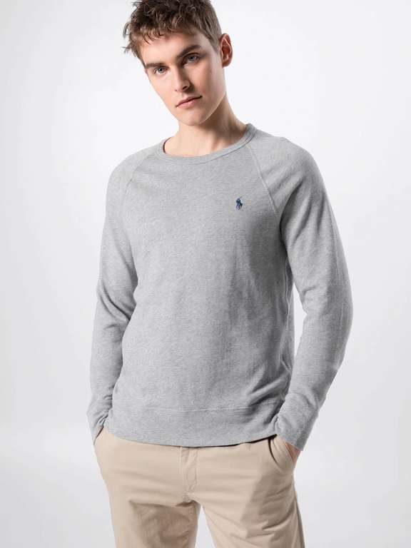 POLO Ralph Lauren Sweatshirt grau (Gr. L - 2XL) aus 100 % Baumwolle