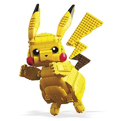 [ Amazon ] "PIKA PIKA!" - MEGA Construx FVK81 | Pokemon Jumbo Pikachu | 30 cm Bauset | 825 Bausteine