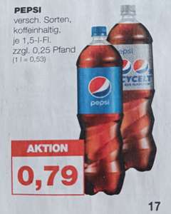Pepsi versch. Sorten je 1,5 Liter [Lokal][mein real] 42579/42489/46535/40549/58135/47475/42389