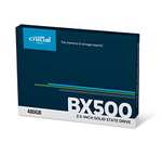 [Amazon Prime] Crucial BX500 480 GB 3D NAND SATA 2,5 Zoll Interne SSD