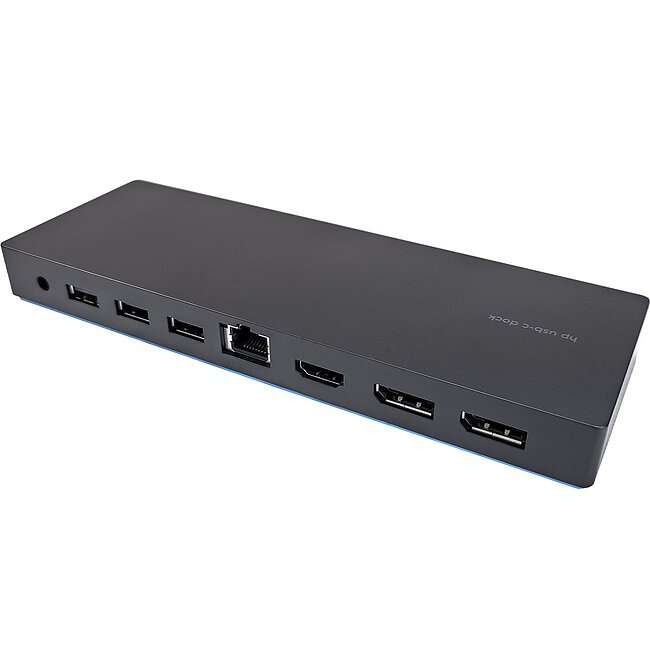 HP USB-C-Dockingstation G4 (inkl. 90 W Netzteil + USB-C Kabel) [gebraucht, A-Ware]