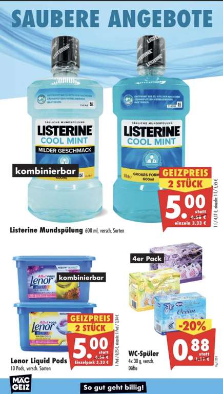 Offline Mäc Geiz 2x Listerine für 5,00€