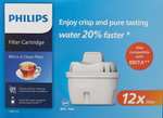 12 stück Philips Micro X Clean Water Filter AWP213/10 kompatibel mit Brita (spar abo)
