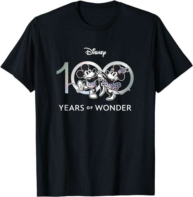 Disney 100 Years of Wonder Mickey & Pals T-Shirts in versch. Designs und Farben | Herren, Damen & Kinder Gr.XS-6XL/Tall, Gr.92-152