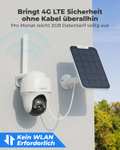 Reolink Go PT Plus inkl. Solarpanel + 32GB SD Karte. Autarke Überwachungskamera abseits von Strom und Internet; 5MP, Personen/Tiererkennung