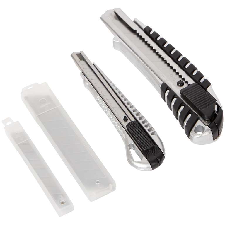 [ACTION] Cuttermesser aus Metall 12-tlg. Teppichmesser Set für 1,99€ // Kabelbinder 100 Stk. für 39 Cent