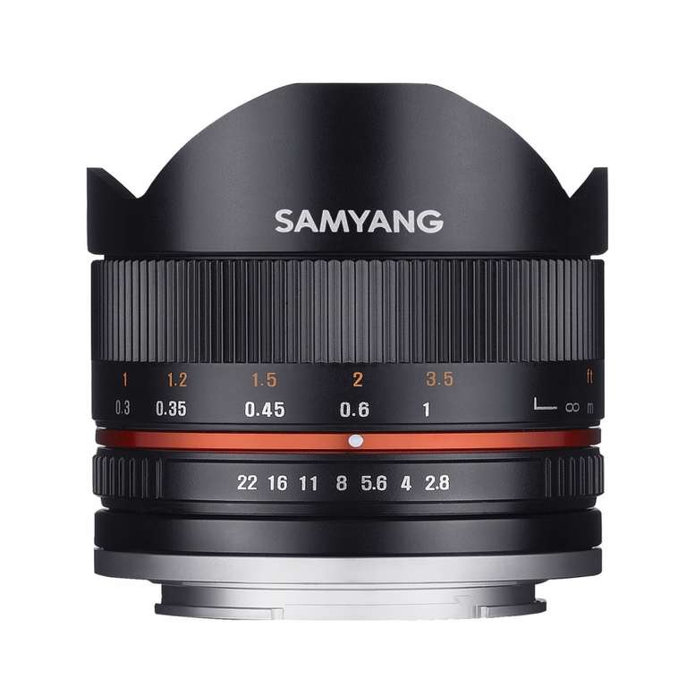 Samyang Fisheye 8mm F2.8 II Objektiv für Canon EF-M-Mount