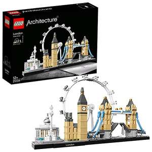 [Prime] LEGO 21034 Architecture London Set, Skyline-Modellbausatz mit London Eye, Big Ben, Tower Bridge