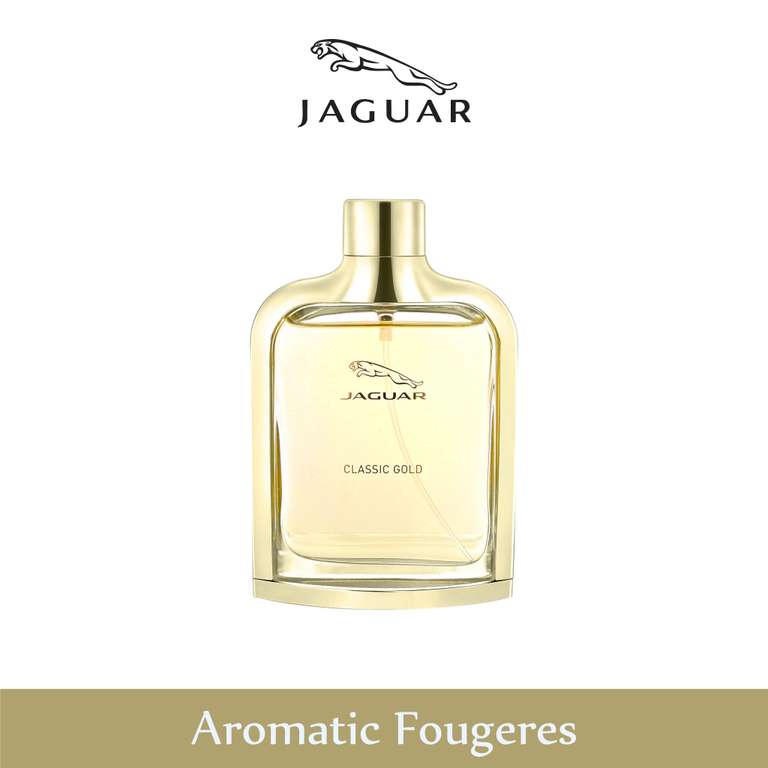 Jaguar Classic Gold Eau de Toilette Natural Spray, 1er Pack (1 x 100 ml) [Amazon Prime Vorbestellung]