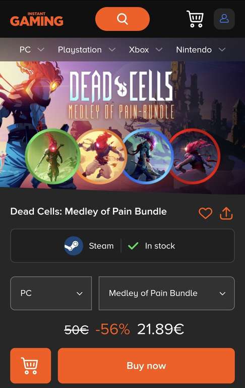 Dead Cells Medley of Pain Bundle für Steam