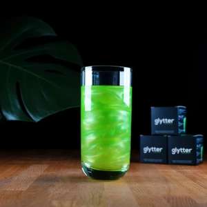 Glytter Farbiges Glitzerpulver für Getränke Neongrün - Reduziert da kurzes MHD bis 03.05.23 Party Cocktail