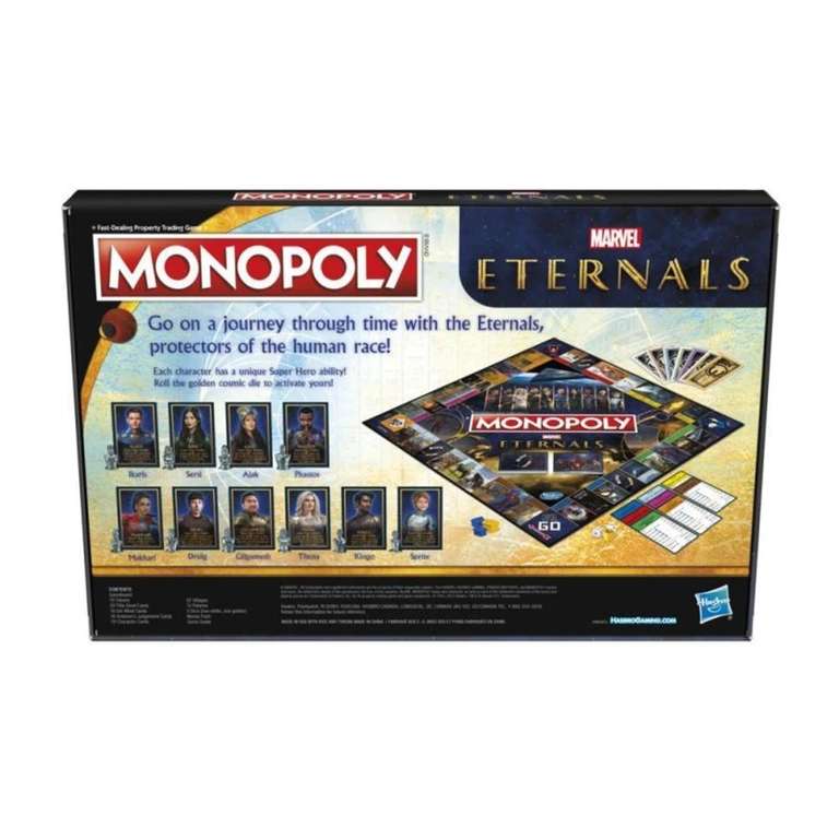 Hasbro Monopoly Marvel Eternals (englisch) Spiel Brettspiel Gesellschaftsspiel