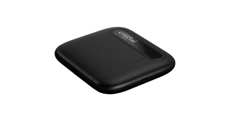 Crucial X6 Portable SSD 1 TB, Externe SSD (schwarz, USB-C 3.2 Gen 2 (10 Gbit/s))