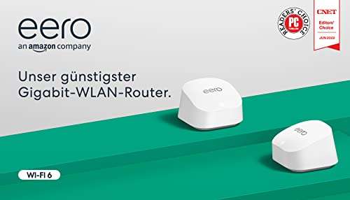 Amazon eero 6+ Mesh-WLAN-Router 2er Set. Prime