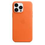 Iphone 14 pro max case Leder orange